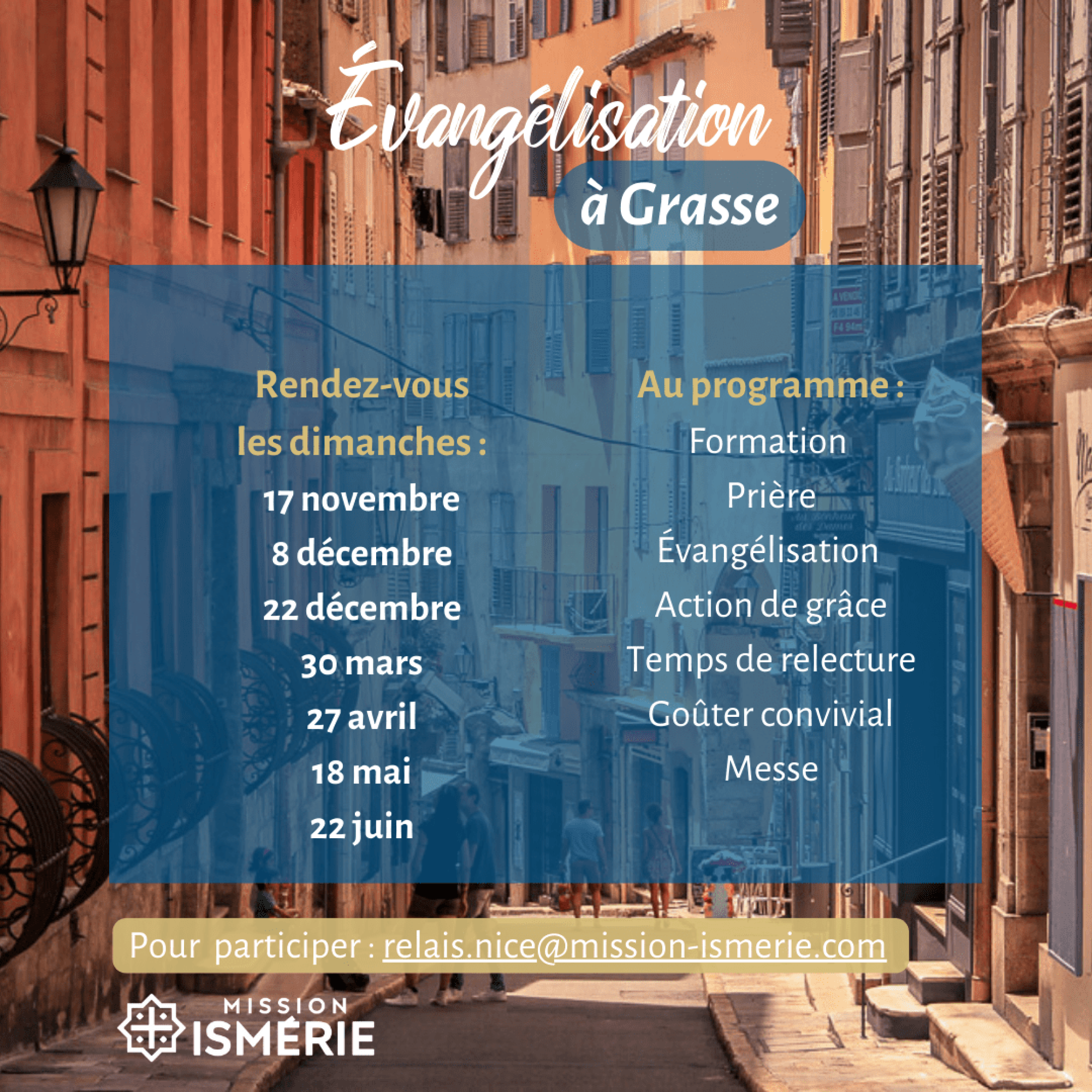 évangélisation à Grasse